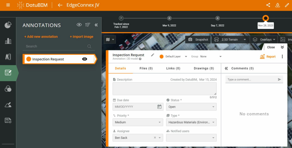 DatuBIM Annotations Feature